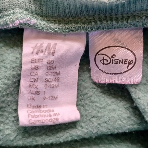 H&M Disney 12M Baby Infant Mickey Sweatshirt Vtg‎ Vintage Pop Culture Classic - Picture 4 of 6